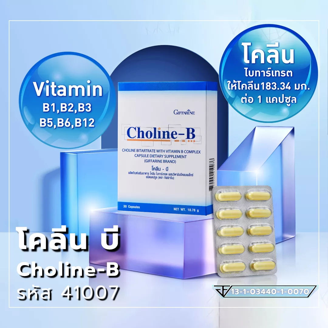 Choline-B อาหารสมองของทุกคน จัดเต็มสารสำคัญที่คัดสรรมาแล้ว